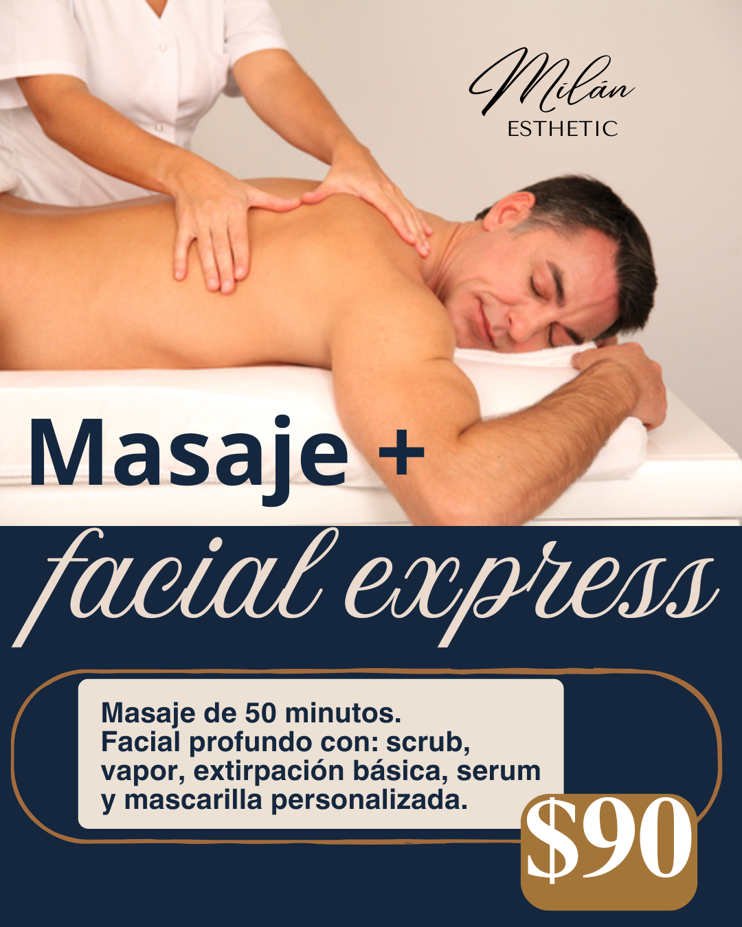 Masaje y facial