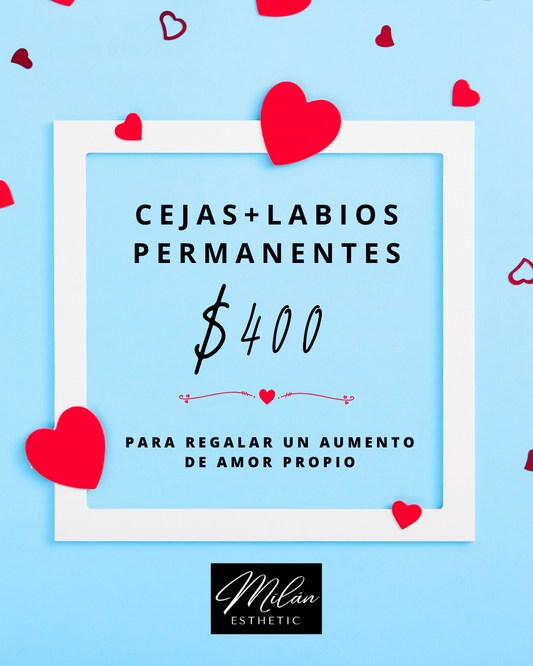 Cejas y labios combo