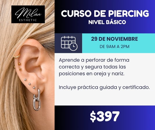 Curso Piercing Nivel Básico